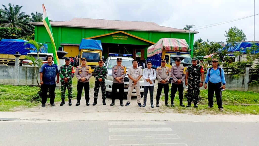 BKO Kawal Pengiriman Kotak Suara dan Hasil Perhitungan Suara Pemilu Tingkat PPK Tapung Hilir ke Gudang KPU Kab.Kampar