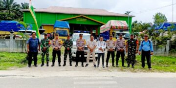 BKO Kawal Pengiriman Kotak Suara dan Hasil Perhitungan Suara Pemilu Tingkat PPK Tapung Hilir ke Gudang KPU Kab.Kampar