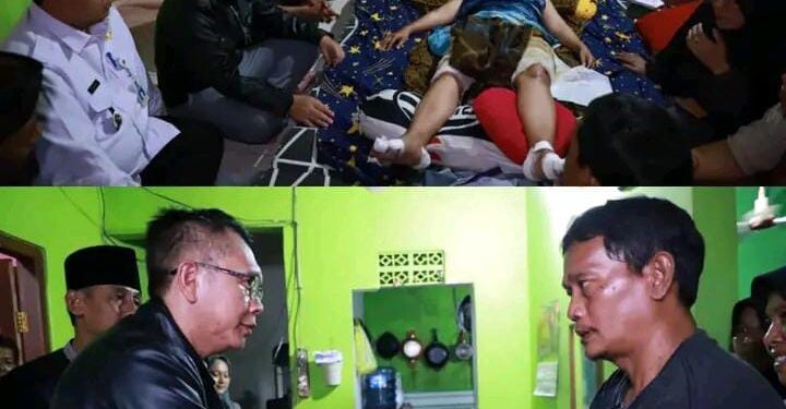 PJ Bupati Bekasi Jenguk Indah Agustiani Korban Perampasan Kendaraan Bermotor