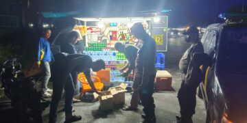 Cipkon KRYD Menjelang Memasuki Ramadhan, Polsek Senapelan Amankan Puluhan Miras