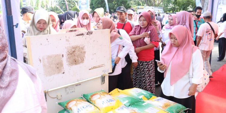 Pemkab INHU kembali Hadirkan Pasar Pangan Murah Menjelang Bulan Ramadhan