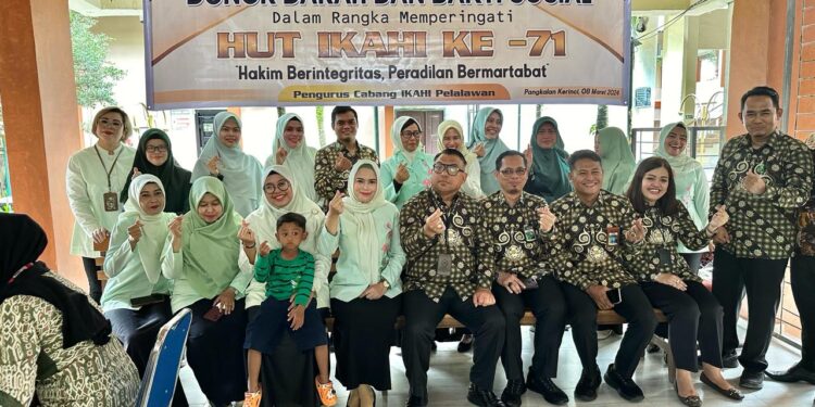 HUT ke-71, IKAHI Pelalawan Gelar Donor Darah dan Bakti Sosial