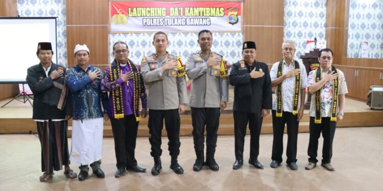 Polres Tulang Bawang Launching Da’i Kamtibmas, AKBP James Paparkan Tujuannya