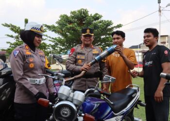 Satlantas Polres Pelalawan Deklarasi Tertib Berlalu lintas Bersama Komunitas Motor 