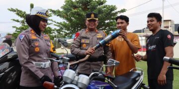 Satlantas Polres Pelalawan Deklarasi Tertib Berlalu lintas Bersama Komunitas Motor 