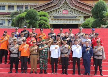 Bupati dan Kapolres Pelalawan Pimpin Apel Siaga Penanganan Karhutla Tahun 2024