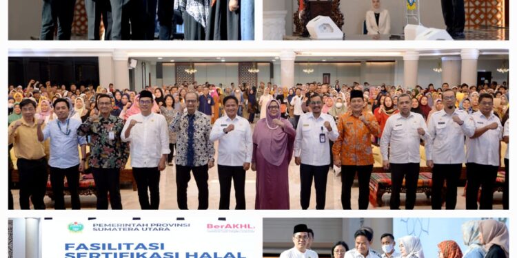 Kolaborasi Dengan Kementerian Koperasi, Pemprov Sumut Fasilitasi 1.000 Sertifikat Halal Gratis Untuk UMKM