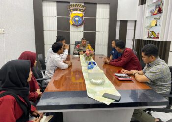 Kolaborasi Polres Pelalawan bersama Mahasiswa Semarakkan Ramadhan 1445 H