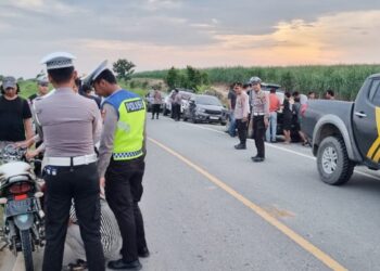 Polres Tulang Bawang Gelar Patroli Gabungan di Jalan Lintas Rawa Jitu PT BNIL