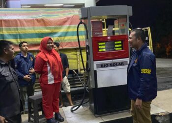 Pastikan Stok dan Distribusi BBM Berjalan lancar, Satreskrim Polres Pelalawan Lakukan Pengecekan