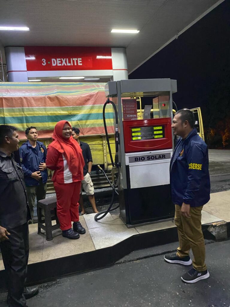 Pastikan Stok dan Distribusi BBM Berjalan lancar, Satreskrim Polres Pelalawan Lakukan Pengecekan