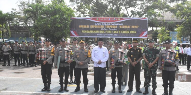 Pembkab INHU Ikuti Oprasi Ketupat Lancang Kuning 2024