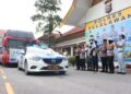 Mudik Kebangsaan, Kapolres Pelalawan Lepas Rombongan Tujuan Medan dan Binjai Sumut