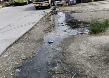 IPAL Rumahan Masyarakat di Kelurahan Sorek 1 Meluap ke Jalan, Timbulkan Bau tak Sedap