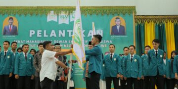 PRESIDEN MAHASISWA IAIN LHOKSEUMAWE PERIODE 2024/2025 RESMI DI LANTIK