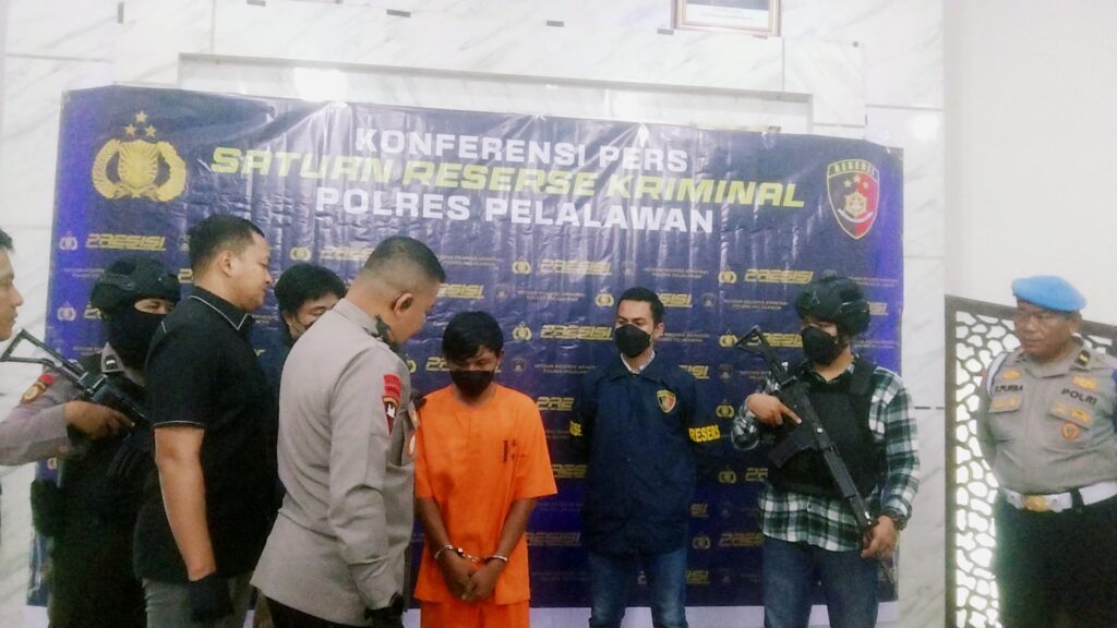 Istri Dibunuh Suami Berhasil Diringkus Polres Pelalawan