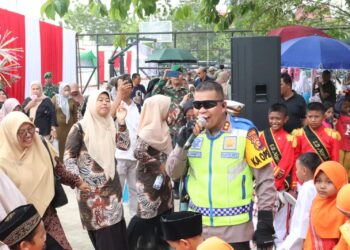 Kapolres Pelalawan laksanakan Patroli Sinergitas 3 Pilar di May Day 2024