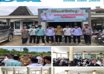 Ratusan Jamaah Rawa Jitu Timur, Antusias Ikuti Pengajian Majelis Dhuha Nasional yang digelar Pj. Bupati Tulang Bawang