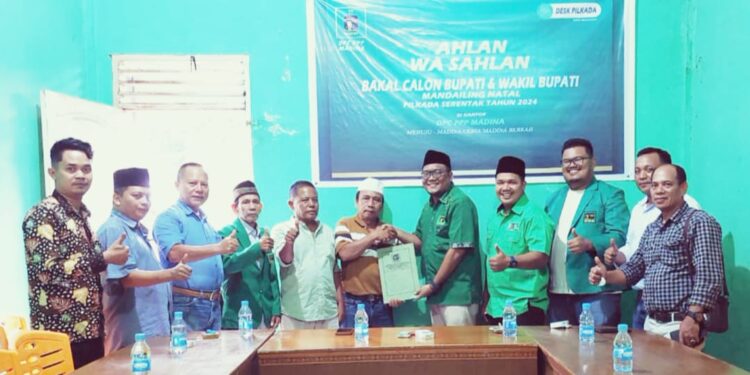 Pendaftaran CAKADA di PPP MADINA Masih Terbuka