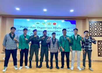 Komandan Resimen Mahasiswa UIN Sumatera Utara Medan Hadiri Pelantikan Ormawa Fakultas Kesehatan Masyarakat