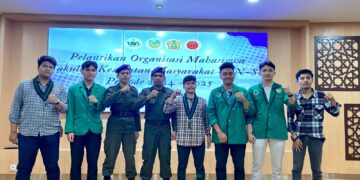 Komandan Resimen Mahasiswa UIN Sumatera Utara Medan Hadiri Pelantikan Ormawa Fakultas Kesehatan Masyarakat