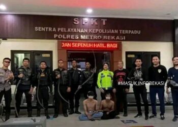 Patroli Perintis Presisi Polres Metro Bekasi Gagalkan Aksi Tawuran Pemuda Bersenjata Tajam