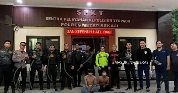 Patroli Perintis Presisi Polres Metro Bekasi Gagalkan Aksi Tawuran Pemuda Bersenjata Tajam