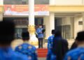 Peringati Hari Kebangkitan Nasional ke 116, Pemerintah Kabupaten Tulang Bawang Menggelar Upacara di Halaman Kantor Bupati 