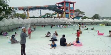Pemandangan Memesona di Water Pak Puri Nirwana Cikarang Utara