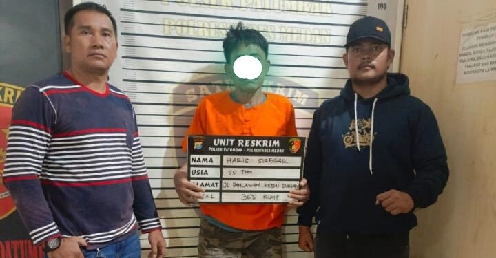 Polsek Patumbak Amankan ‘AS’ Pelaku Pencurian Sepeda Motor Sadis