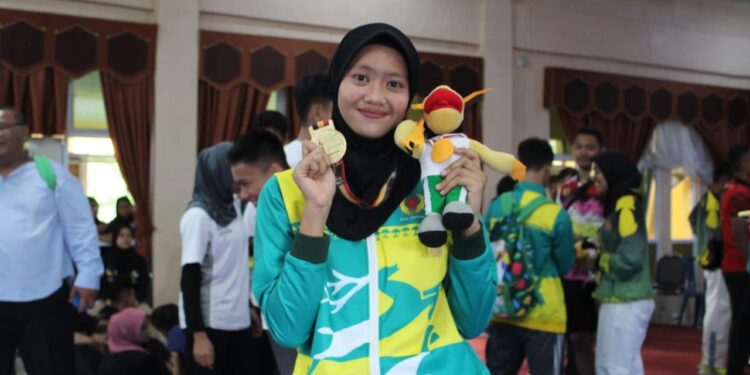 Kisah Srikandi Polres Pelalawan Penuh Prestasi, Bripda Indria Larasati di Ajang Taekwondo Nasional