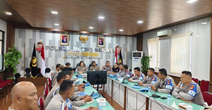 Polres Metro Bekasi adakan Penyuluhan antisipasi cegah anggota Kepolisian Bekasi terlibat aktivitas Judi Online