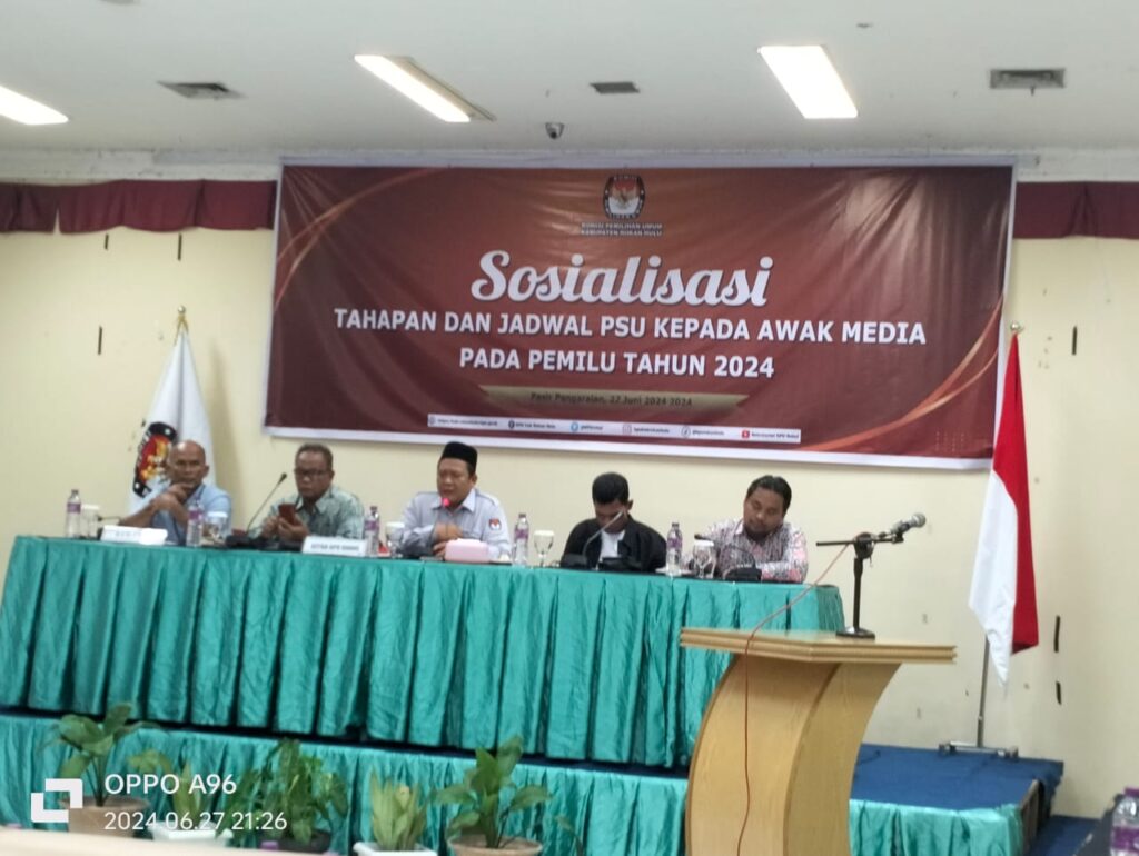 Persiapkan PSU, KPU Rohul Gelar Sosialisasi & Night Coffe Bersama Media