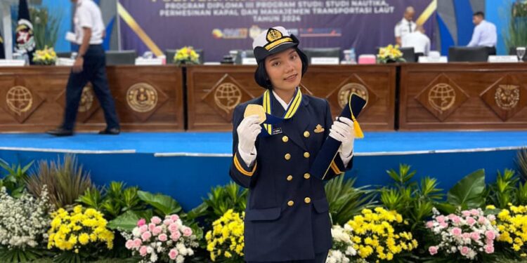 Kabupaten Pelalawan Kembali Harum di Kanca Pendidikan, Chindy Claudya Tobing Peraih Kartika Widyanata Lulusan Terbaik 1 Program Diploma III POLTEKPEL Banten Kementrian Perhubungan tahun 2024