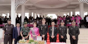 Bupati Rohil Hadiri Upacara Peringatan HUT Bhayangkara ke-78