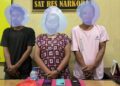 Dua Pria dan Seorang Ibu Rumah Tangga Diciduk Personil Sat Resnarkoba Polres Rohul Dalam Kasus Sabu Dengan BB 184,28 Gram