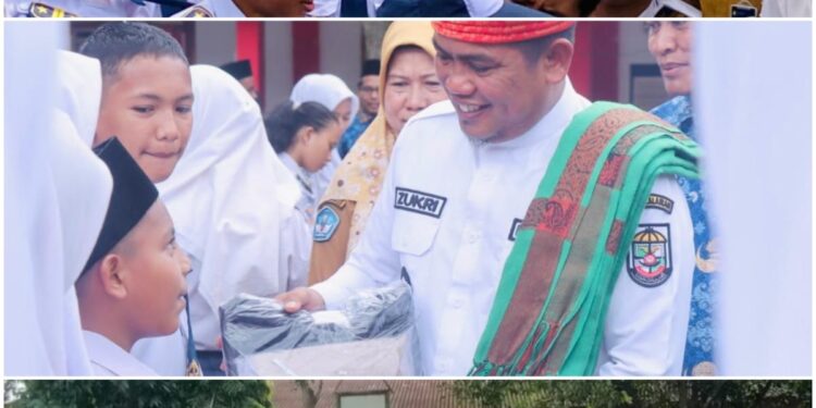 Ribuan Anak Yatim Terima Bantuan Perlengkapan Sekolah, Kebijakan Bupati H Zukri Terhadap Dunia Pendidikan