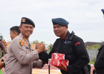 Operasi Mantap Praja Lancang Kuning 2024: Apel Pelepasan Personil BKO Brimob Polda Riau untuk Pengamanan Pilkada Rokan Hulu