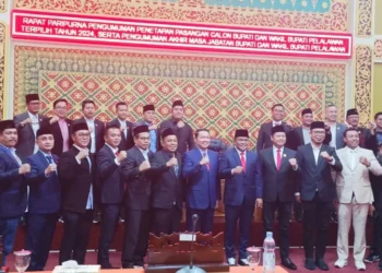 Dihadiri H Zukri-Tamrin, DPRD Pelalawan Gelar Paripurna Penetapan Bupati-Wabup Terpilih Pilkada 2024