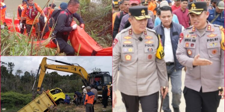 Seluruh Korban Tragedi Truk Terjun ke Sungai Segati Ditemukan