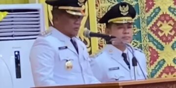 Bupati Zukri Sampaikan Pidato Perdana, Tegaskan Komitmen Membangun “Pelalawan Menawan”