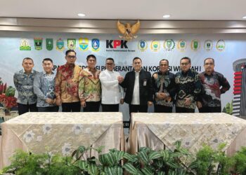 Rakor Dengan KPK RI, Bupati H Zukri SM Komitmen Wujudkan Tata Kelola Pemerintahan yang Bersih