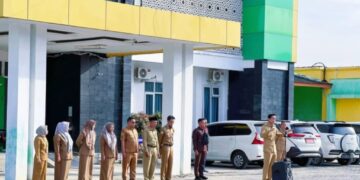 Bupati Kaur Gusril Pausi Pimpin Apel Di RSUD Kaur