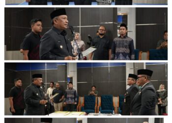 Bupati Lantik Pejabat Eselon di Rohul: Posisi Sekda Rohul Sementara Akan Ditunjuk PLH