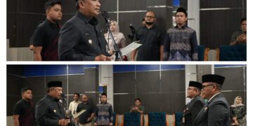 Bupati Lantik Pejabat Eselon di Rohul: Posisi Sekda Rohul Sementara Akan Ditunjuk PLH