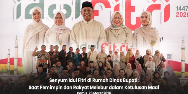 Senyum Idul Fitri di Rumah Dinas Bupati: Saat Pemimpin dan Rakyat Melebur dalam Ketulusan Maaf