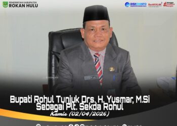 Resmi! Bupati Anton Tunjuk Yusmar Jadi Plt Sekda Rokan Hulu hingga Juni 2026