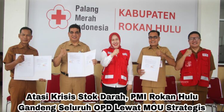 Atasi Krisis Stok Darah, PMI Rokan Hulu Gandeng Seluruh OPD Lewat MOU Strategis