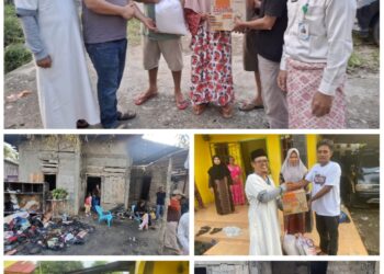 Sahabat Rohul Peduli Hadir di Tengah Duka, Salurkan Bantuan ke Korban Kebakaran dan Banjir di Tiga Lokasi