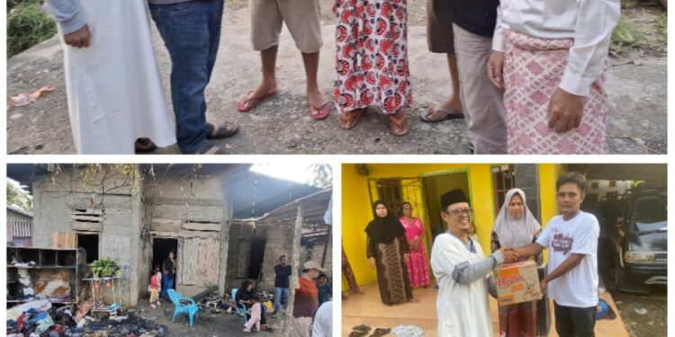 Sahabat Rohul Peduli Hadir di Tengah Duka, Salurkan Bantuan ke Korban Kebakaran dan Banjir di Tiga Lokasi